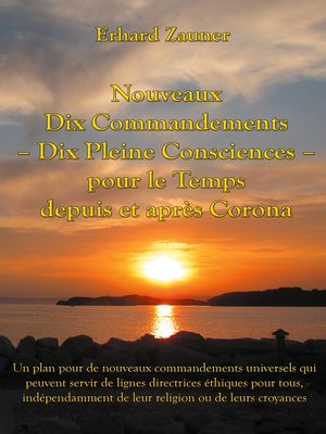 cover image of Nouveaux Dix Commandements--Dix Pleine Consciences--pour le Temps depuis et après Corona